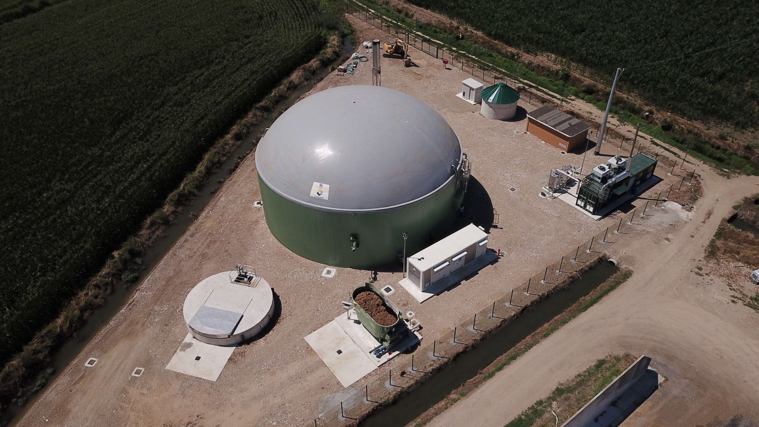 Impianti biogas realizzati da Corradi & Ghisolfi.